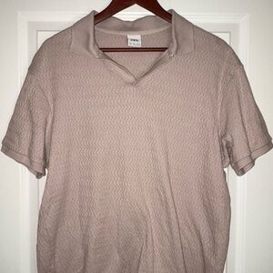 Zara Light Brown Polo Shirt for Men